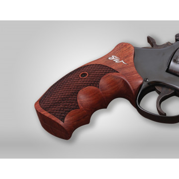 Smith Wesson N Frame Roundbutt TAC Rosewood Grips Silver Logo